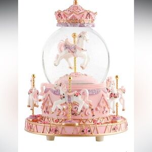 NWT Pink Carousel Music Box
